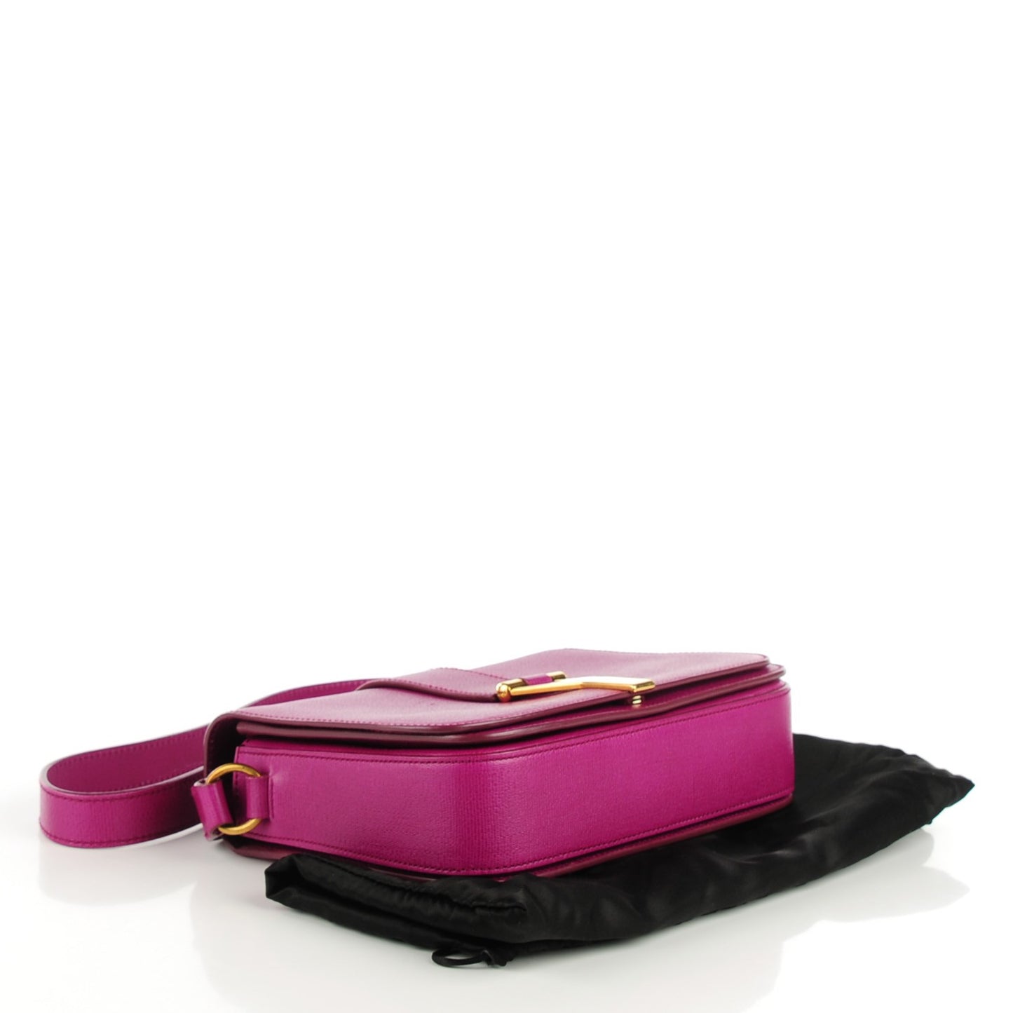 Calfskin Classic Y Satchel Fuchsia