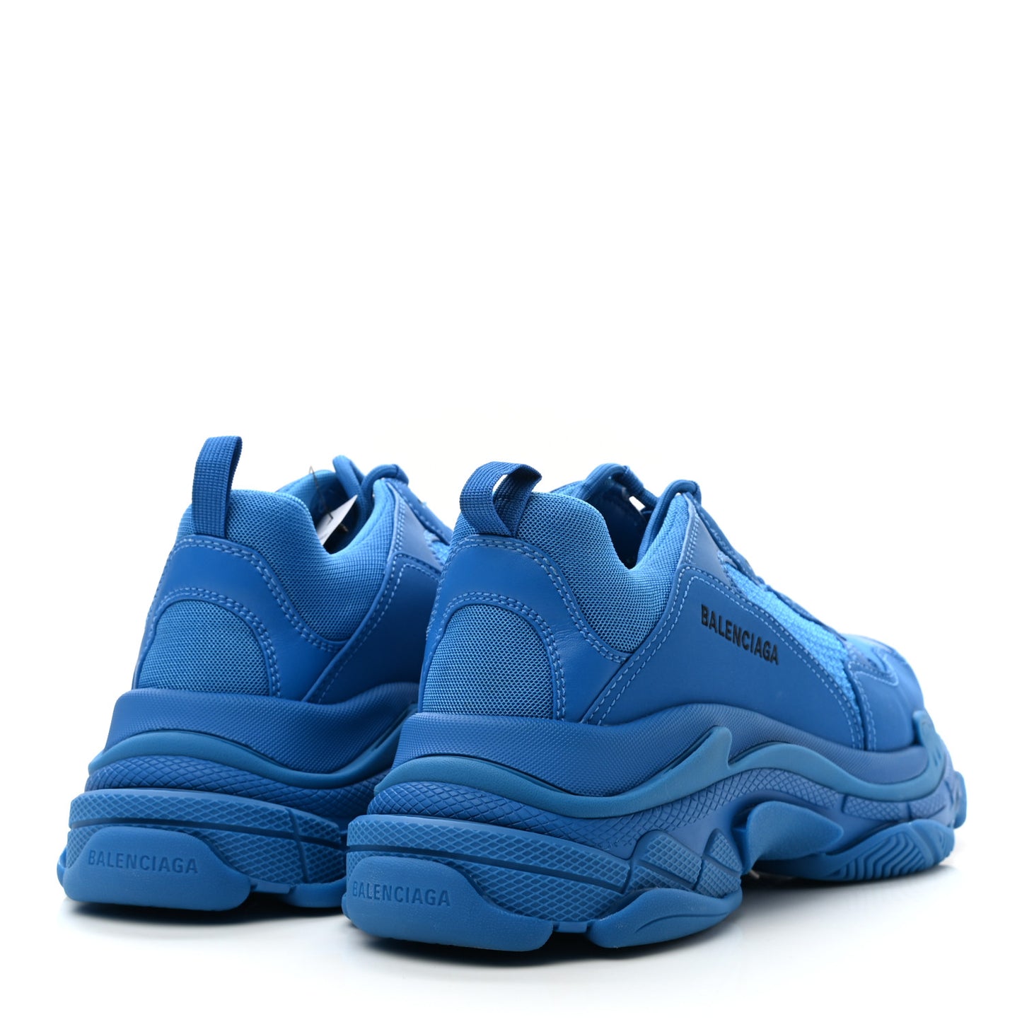 Fabric Mesh Mens Triple S Sneakers 44 Blue