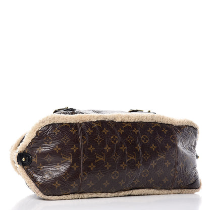 Louis Vuitton Patent Monogram Shearling Sac Thunder 4 of 25