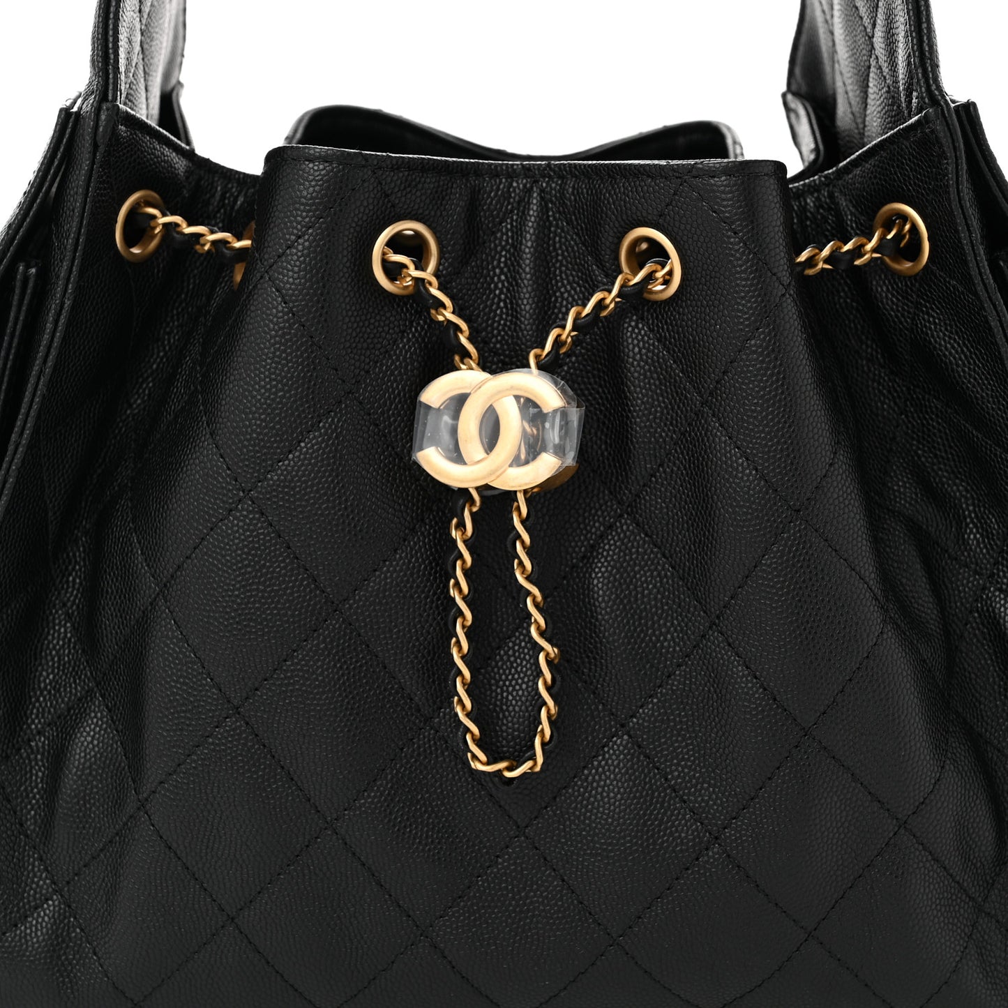 Caviar Quilted Small Chanel 25 Handbag Black