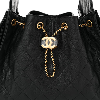 Chanel Caviar Quilted Small Chanel 25 Handbag Black 8 of 10
