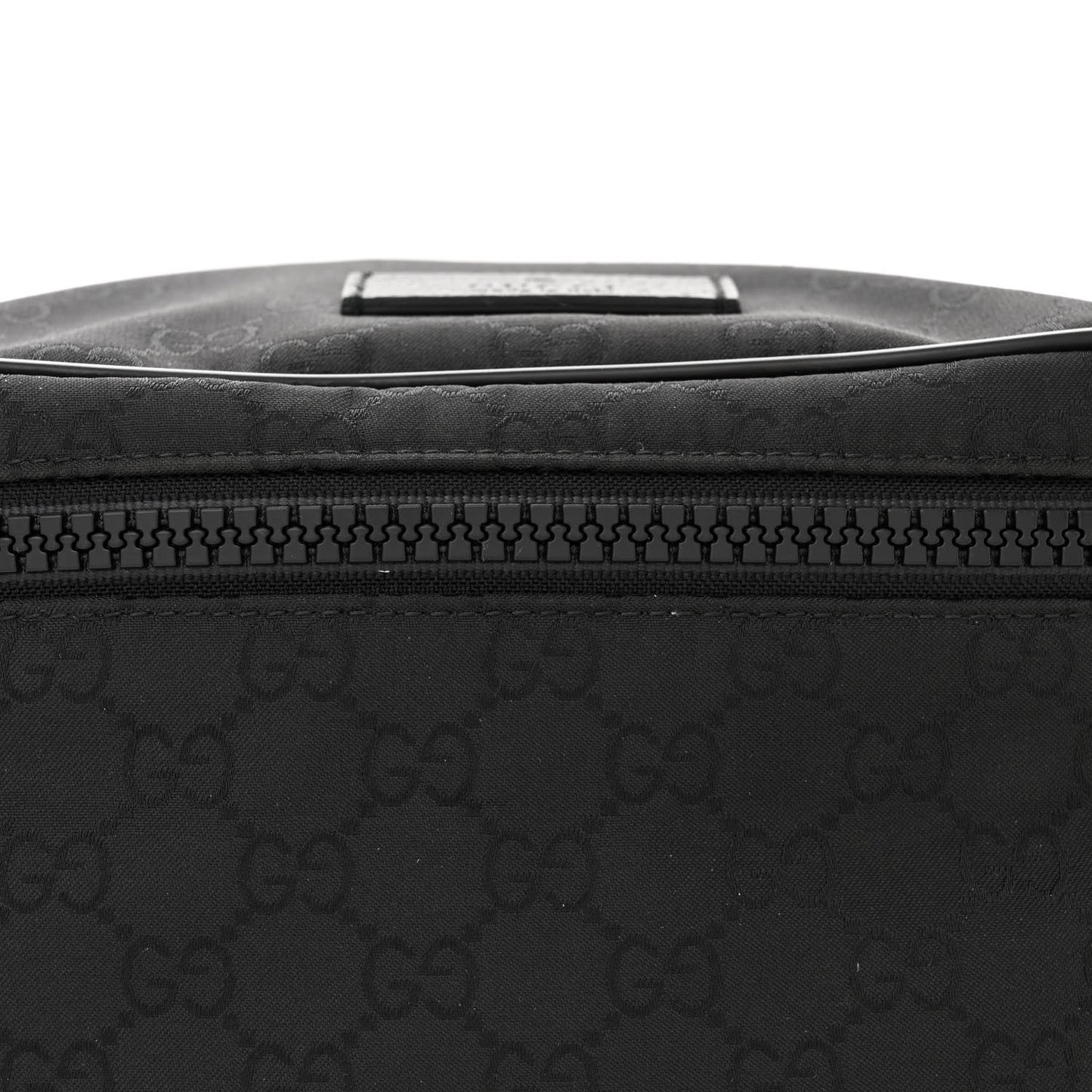 Nylon Monogram Fanny Pack Belt Bag Black