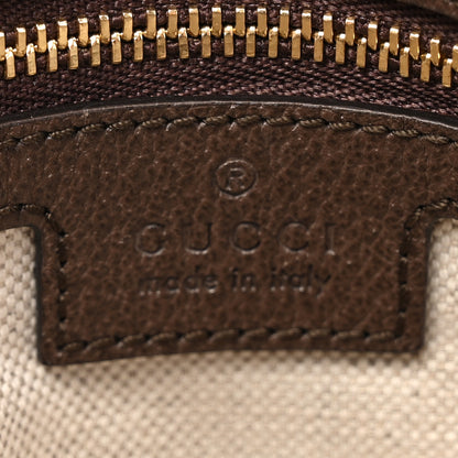 Gucci GG Supreme Monogram Textured Dollar Calfskin Web Medium Blondie Top Handle Shoulder Flap Bag Beige Ebony New Acero 7 of 17