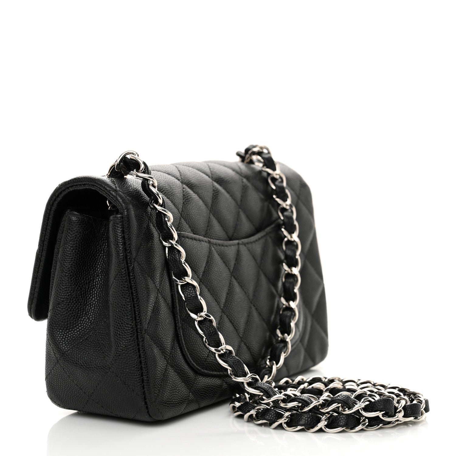 Chanel Caviar Quilted Mini Rectangular Flap Black 3 of 12
