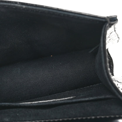 Chanel Glazed Crumpled Calfskin Quilted Mini Rita Top Handle Flap Black 5 of 11