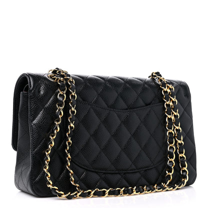 Chanel Caviar Quilted Medium Double Flap Black 3 of 10