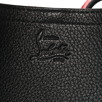 Christian Louboutin Calfskin Spiked Mini Cabarock Shopper Tote Black 6 of 10