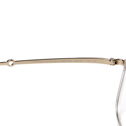 Chanel Metal Removable Pearl Chain Square Eyeglasses 2195-S Silver 6 of 6