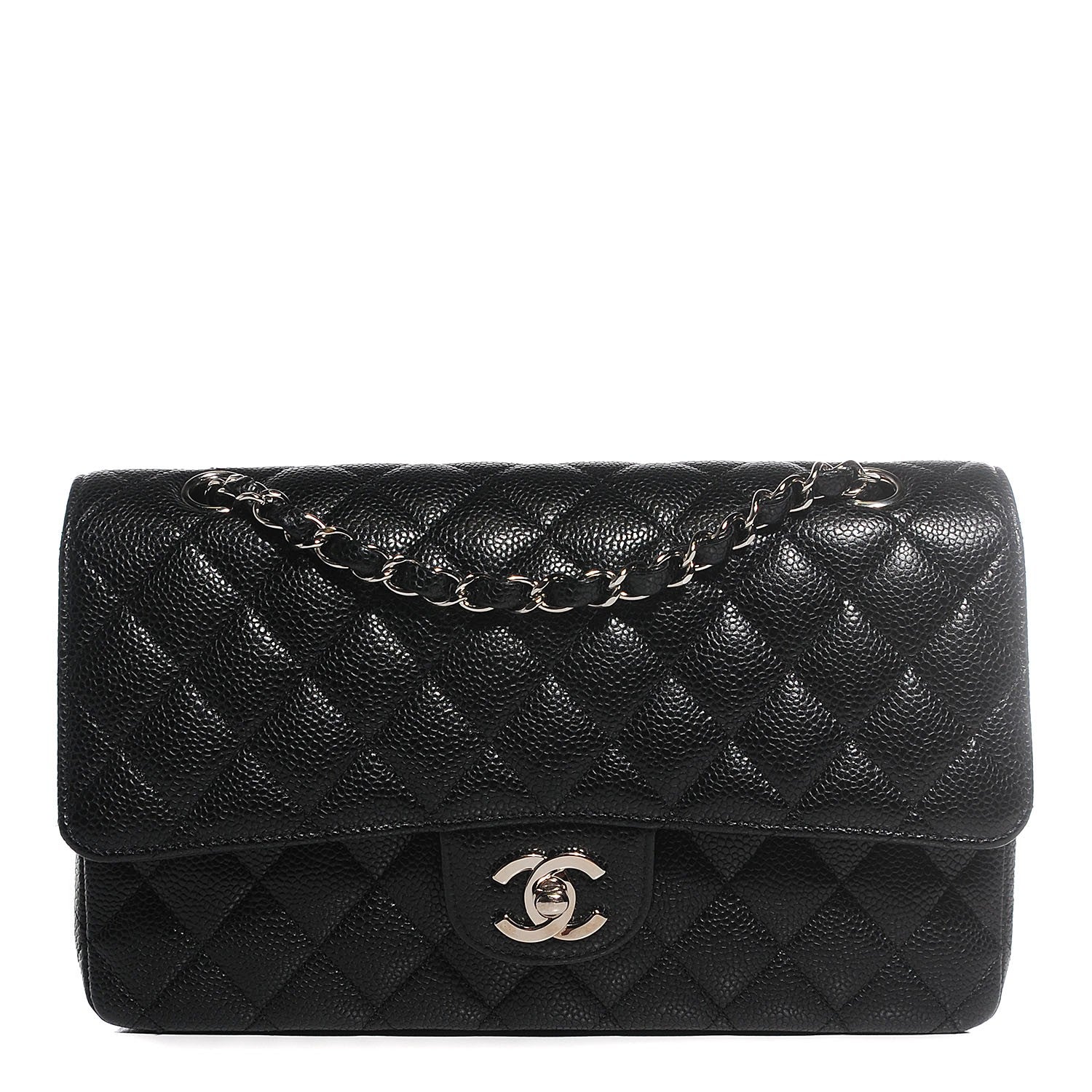 Chanel Caviar Quilted Medium Double Flap Black 1 of 8