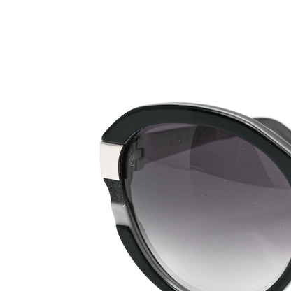 Louis Vuitton Acetate Petit Soupcon Cat Eye Sunglasses Z0489W Black 8 of 9