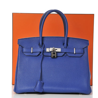 Hermes Togo Birkin 30 Bleu Electrique 87 of 87