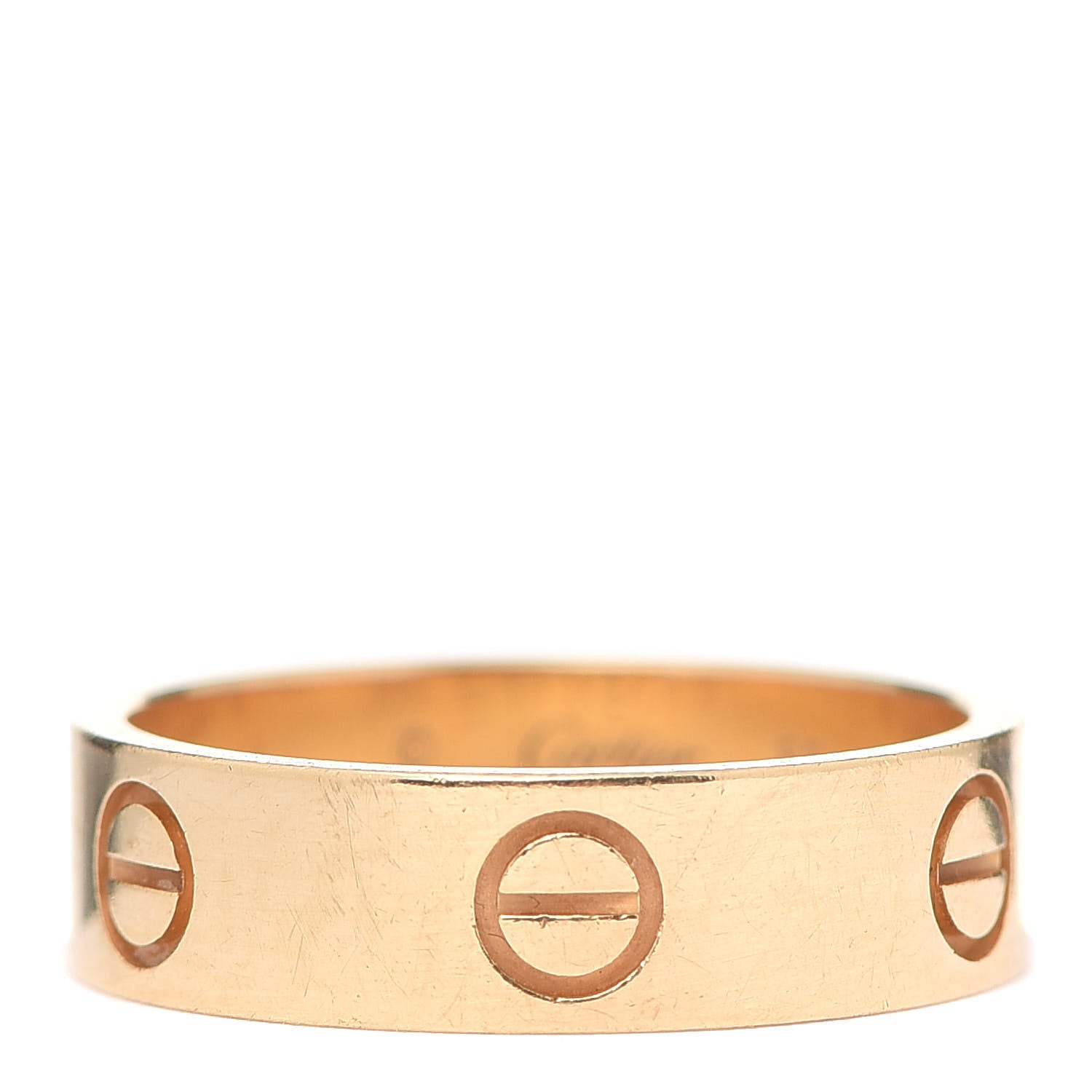 Cartier 18K Yellow Gold 5.5mm LOVE Ring 56 7.5 1 of 8