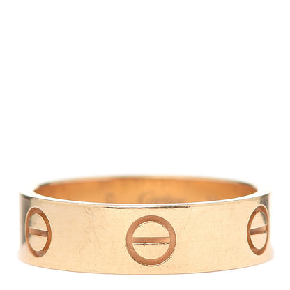 Cartier 18K Yellow Gold 5.5mm LOVE Ring 56 7.5 1 of 8