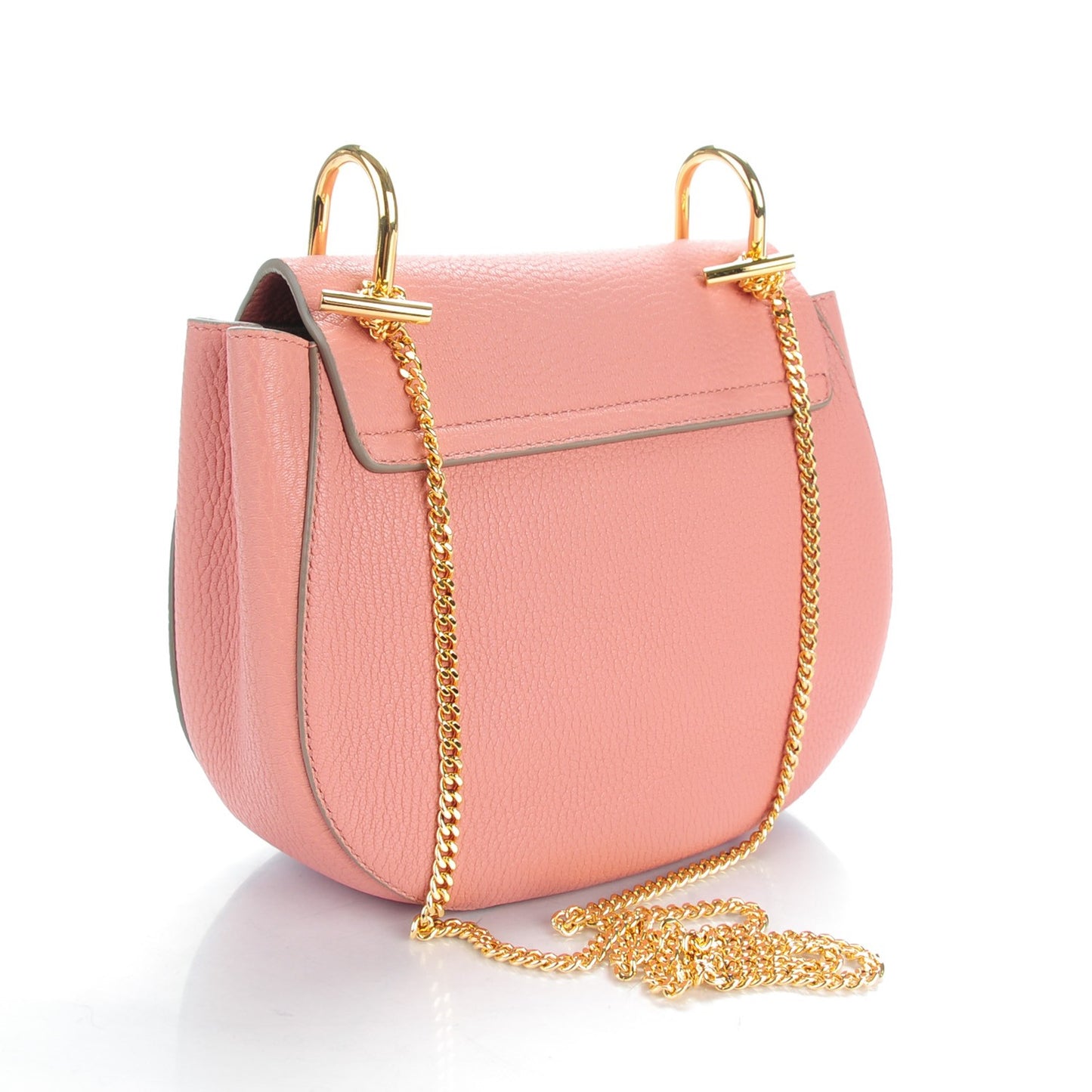Grained Lambskin Drew Shoulder Bag Misty Rose