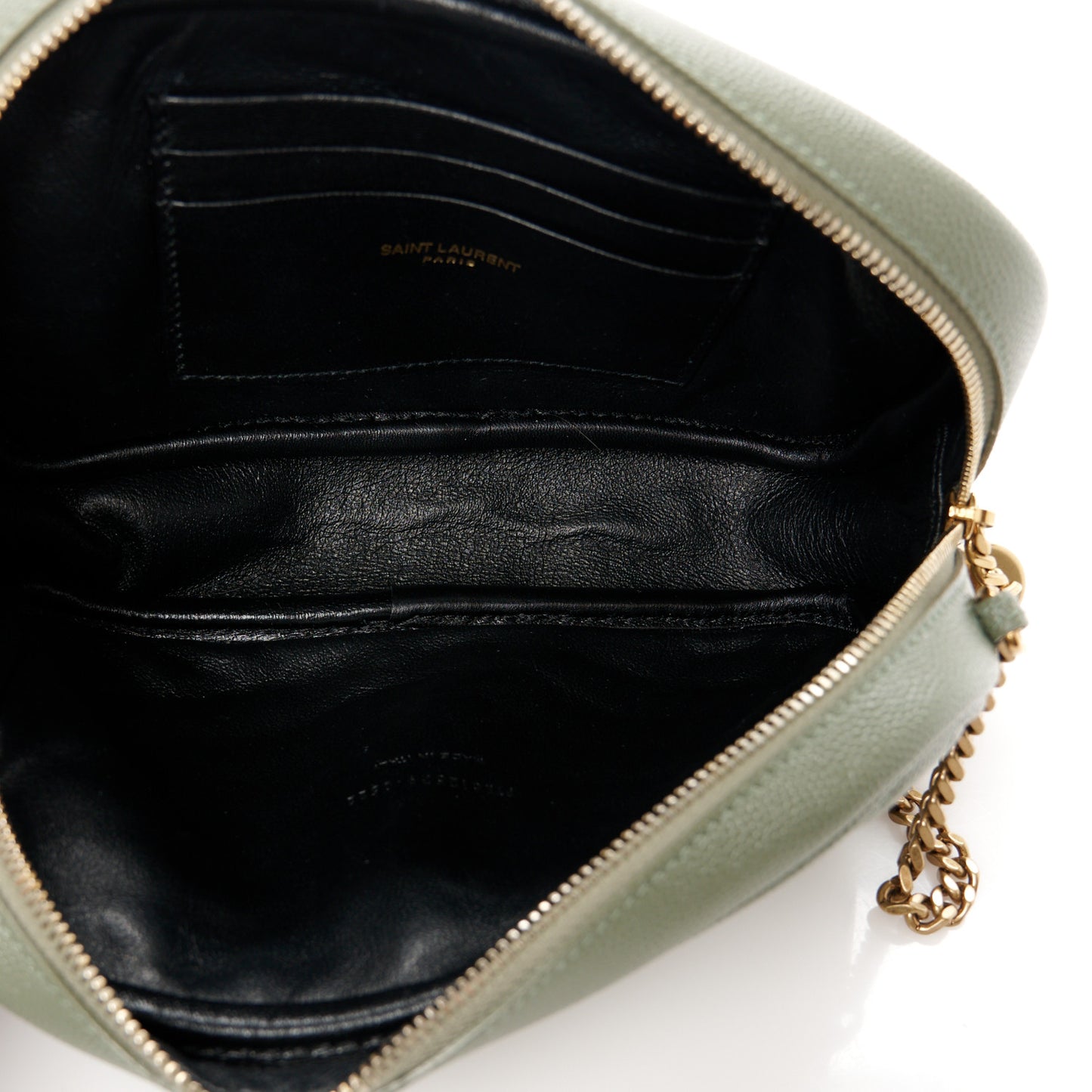 Grain De Poudre Matelasse Monogram Mini Lou Camera Bag Pistachio
