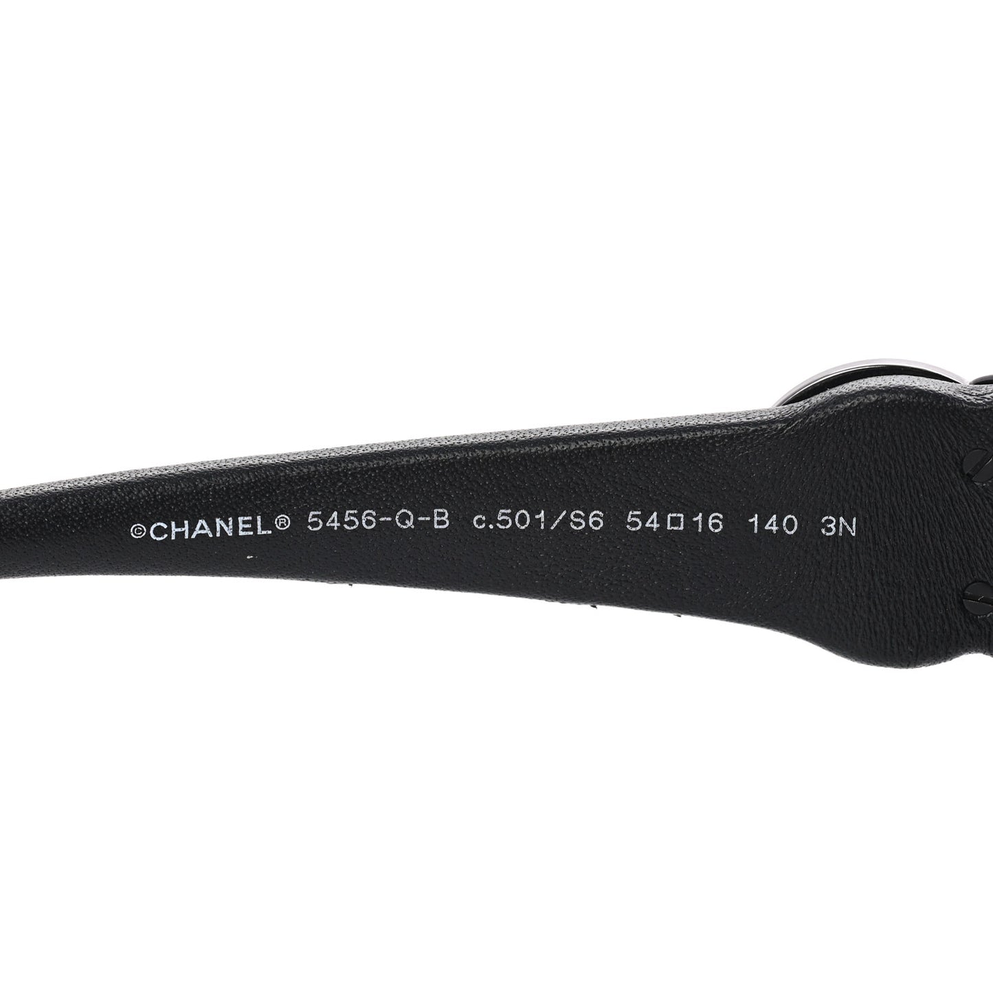 Acetate Square Cat Eye CC Sunglasses 5456 Black