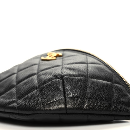 Chanel Caviar Quilted Sweetheart Belt Bag Black 10 of 11
