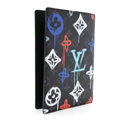 Louis Vuitton Monogram Eclipse LV Graffiti Auguste Notebook Cover Multicolor 3 of 7