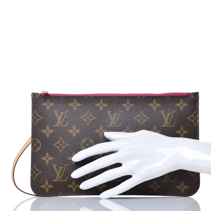 Louis Vuitton Monogram Neverfull MM GM Pochette Pivoine 2 of 8