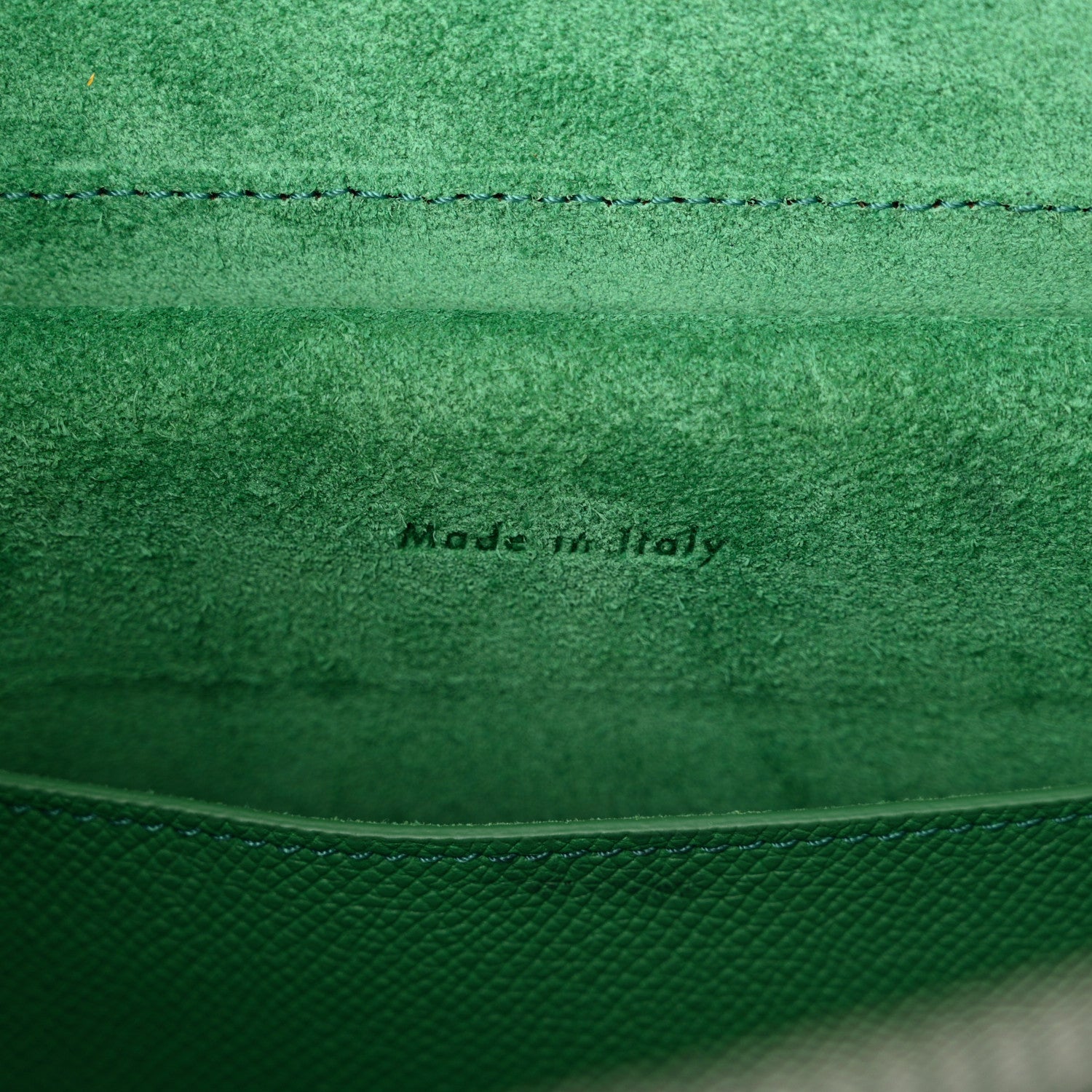 Celine Grained Calfskin Micro Belt Bag Pop Green 6 of 10