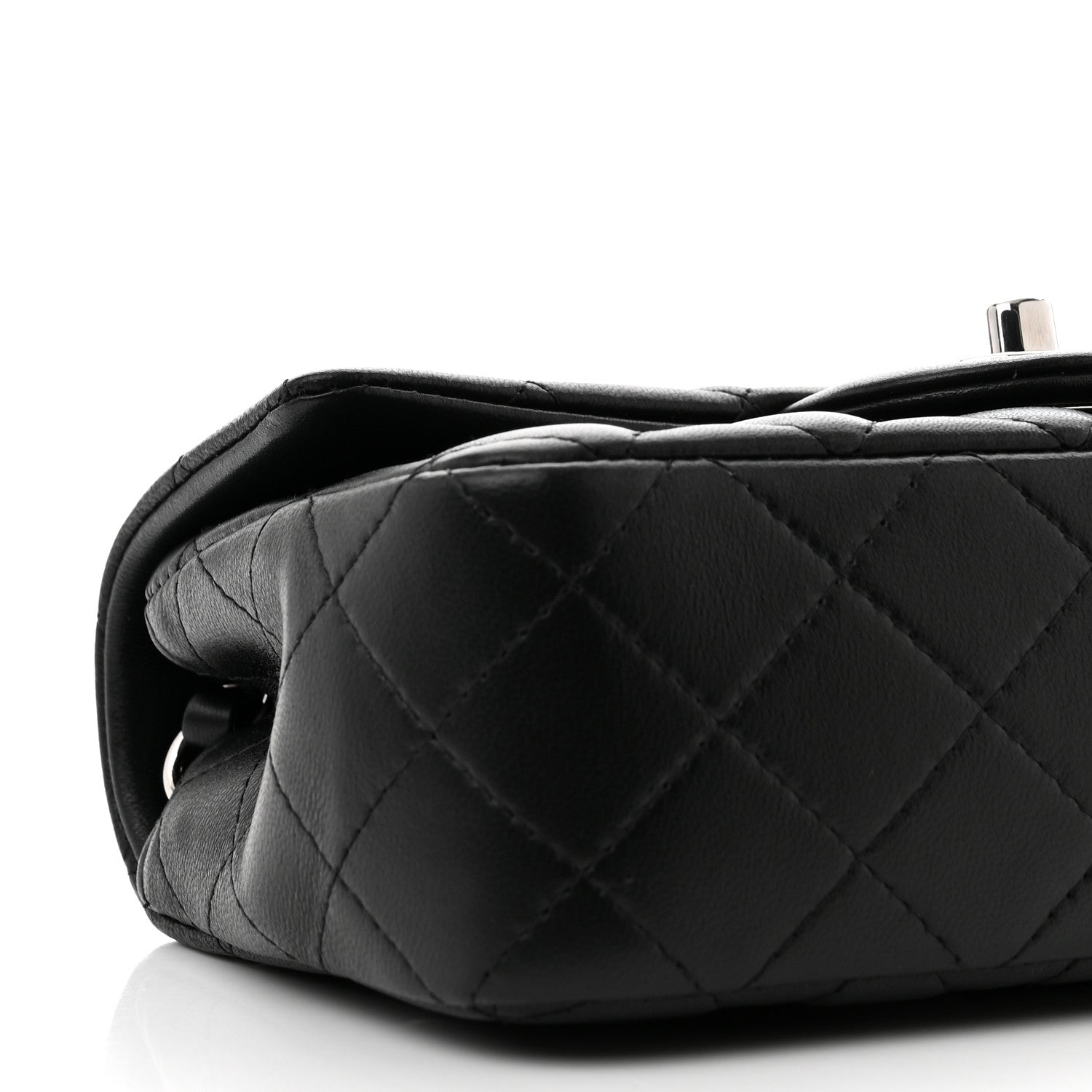 Chanel Lambskin Quilted Mini Rectangular Flap Black 8 of 10