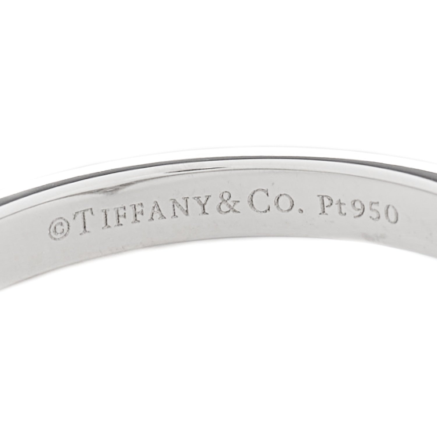 Tiffany Platinum Diamond Soleste V Band Ring 47 4 4 of 5