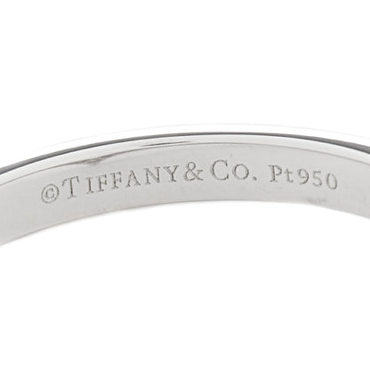Tiffany Platinum Diamond Soleste V Band Ring 47 4 4 of 5