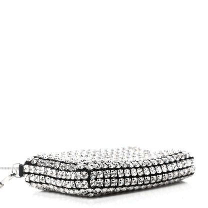 Alexander Wang Mesh Crystal Rhinestone Nano Heiress Shoulder Bag Black Silver 3 of 4