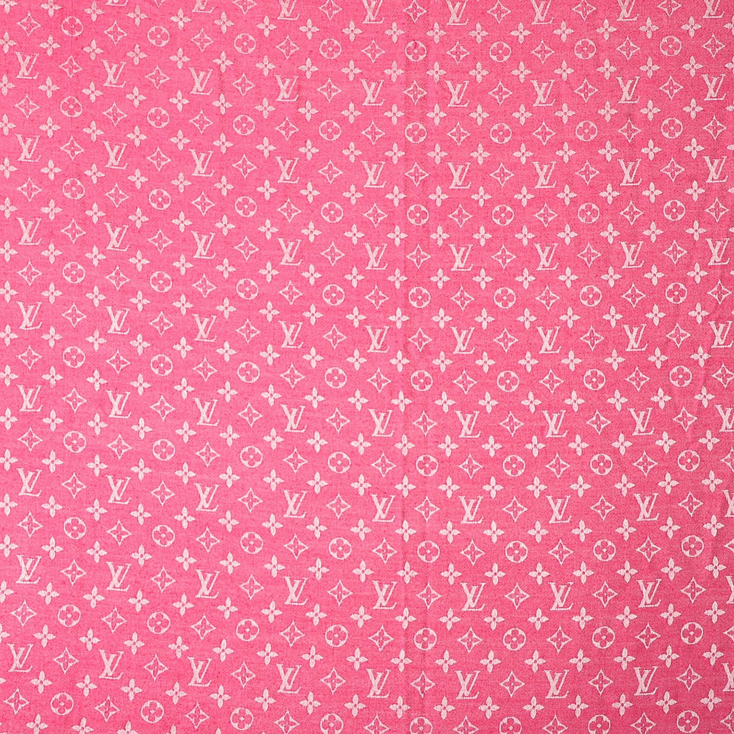 Silk Wool Monogram Denim Shawl Pivoine