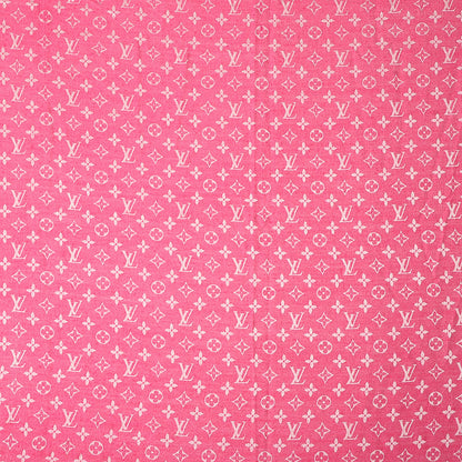 Louis Vuitton Silk Wool Monogram Denim Shawl Pivoine 1 of 6