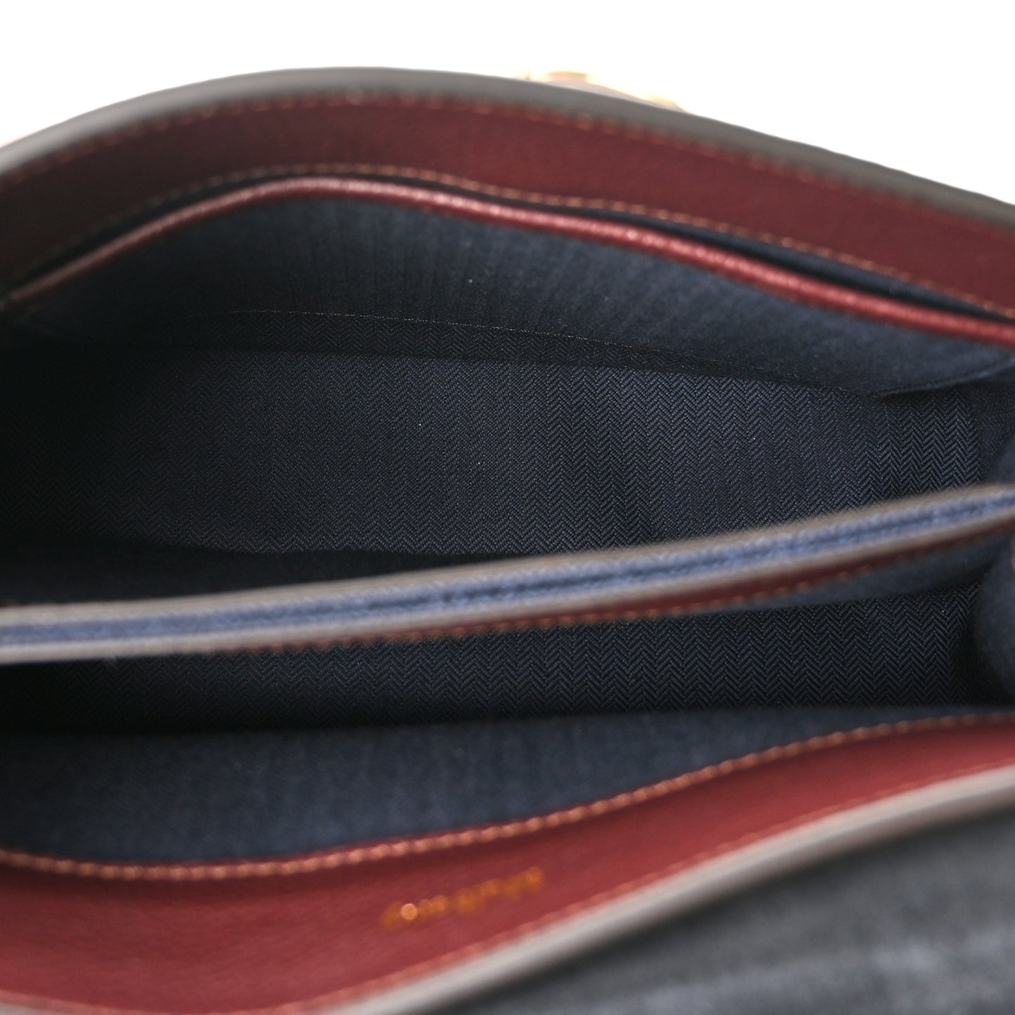 Small Classic Grain Calfskin Mini Seaton Oxblood