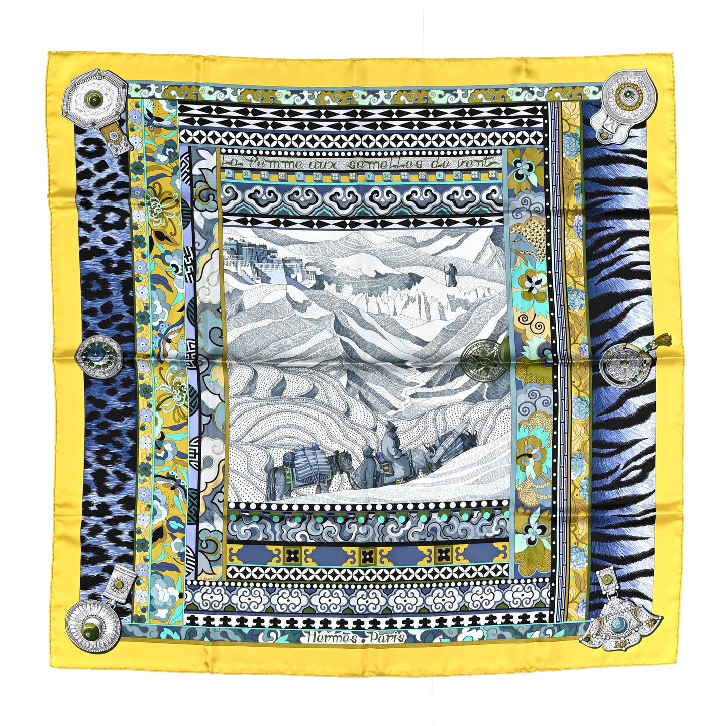 Silk La Femme Aux Semelles De Vent Scarf 90