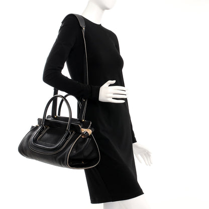 Chloe Calfskin Medium Everston Satchel Black 2 of 8