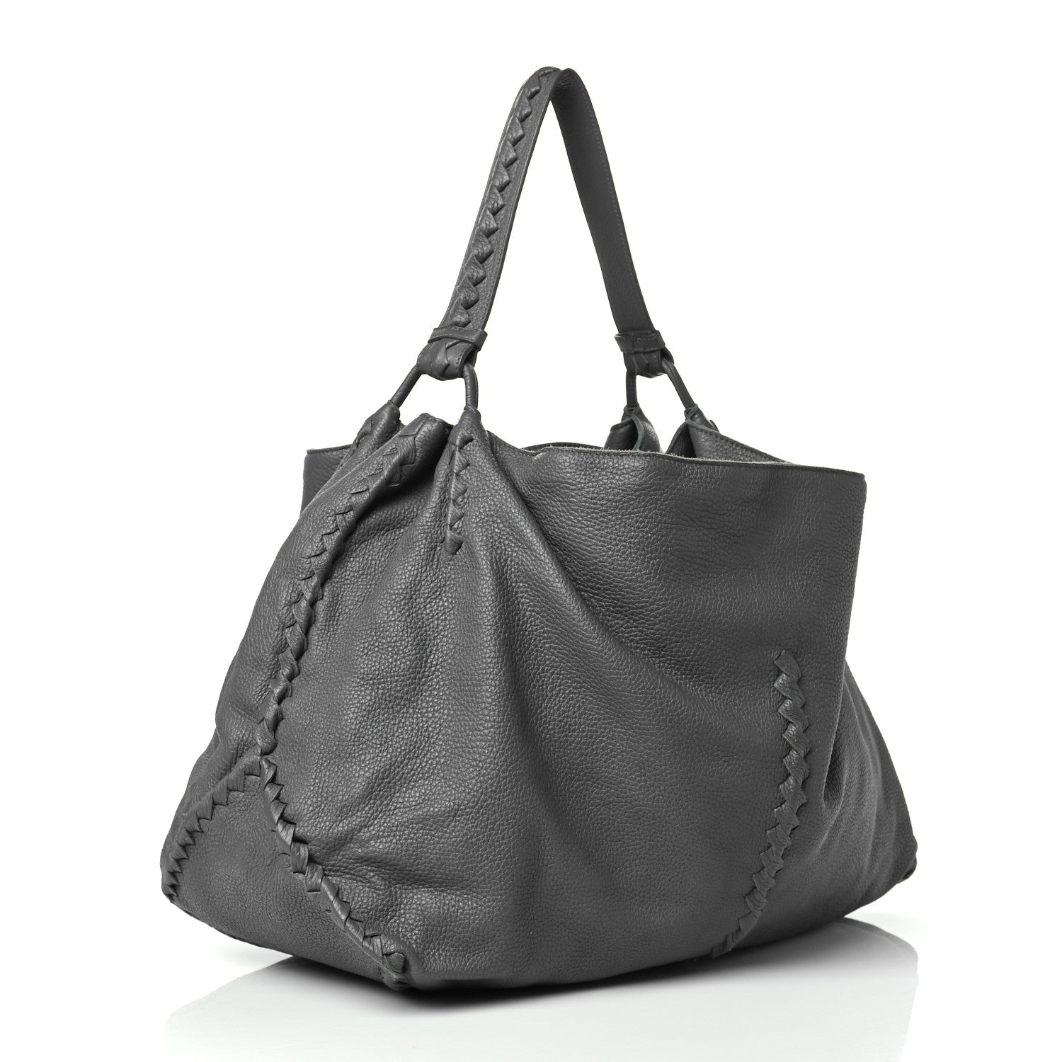 Bottega Veneta Washed Cervo Deerskin Large Hobo Grey 3 of 9