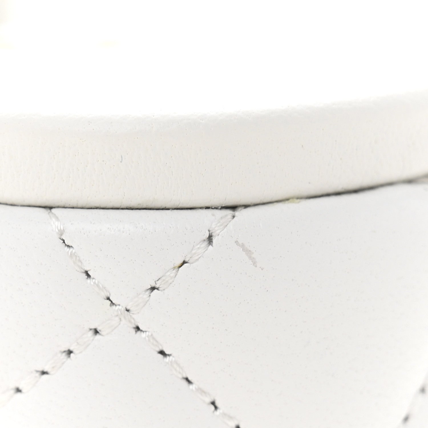 Chanel Lambskin Quilted CC Platform Mules 38 White 10 of 10