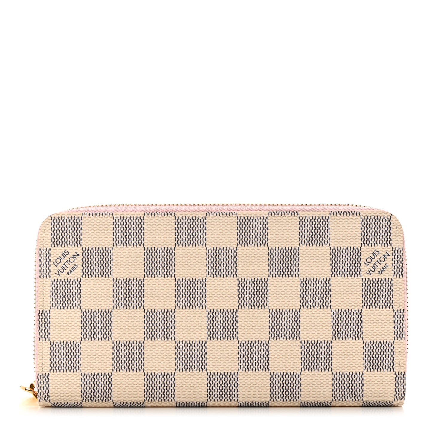 Damier Azur Zippy Wallet Rose Ballerine