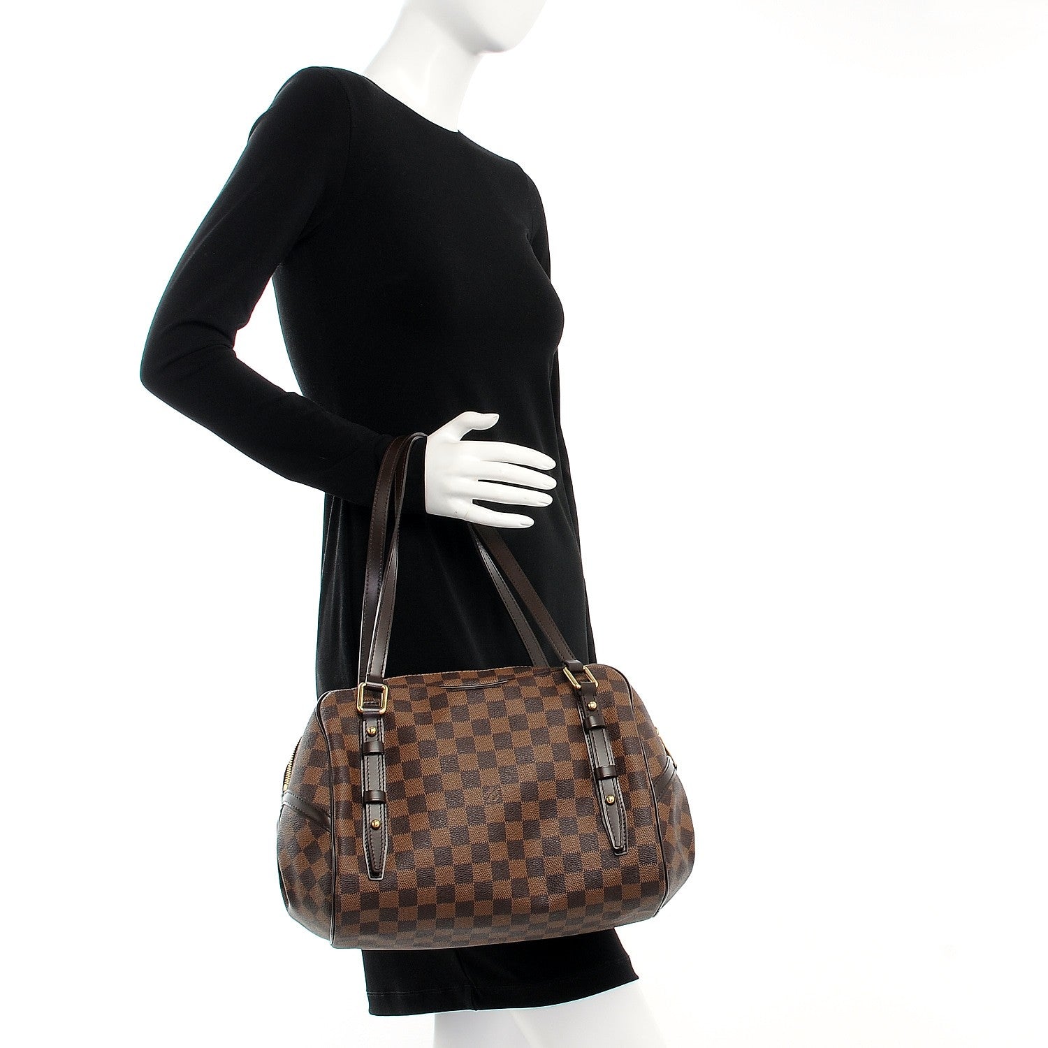 Louis Vuitton Damier Ebene Rivington GM 2 of 8