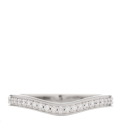 Cartier Platinum Diamond Trinity Ruban Wedding Band Ring 47 4 1 of 5