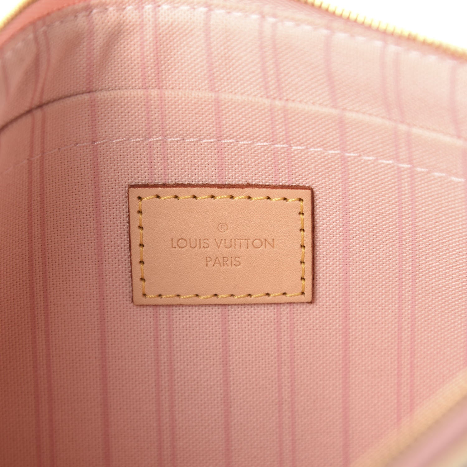 Louis Vuitton Damier Azur Neverfull MM GM Pochette Rose Ballerine 6 of 8