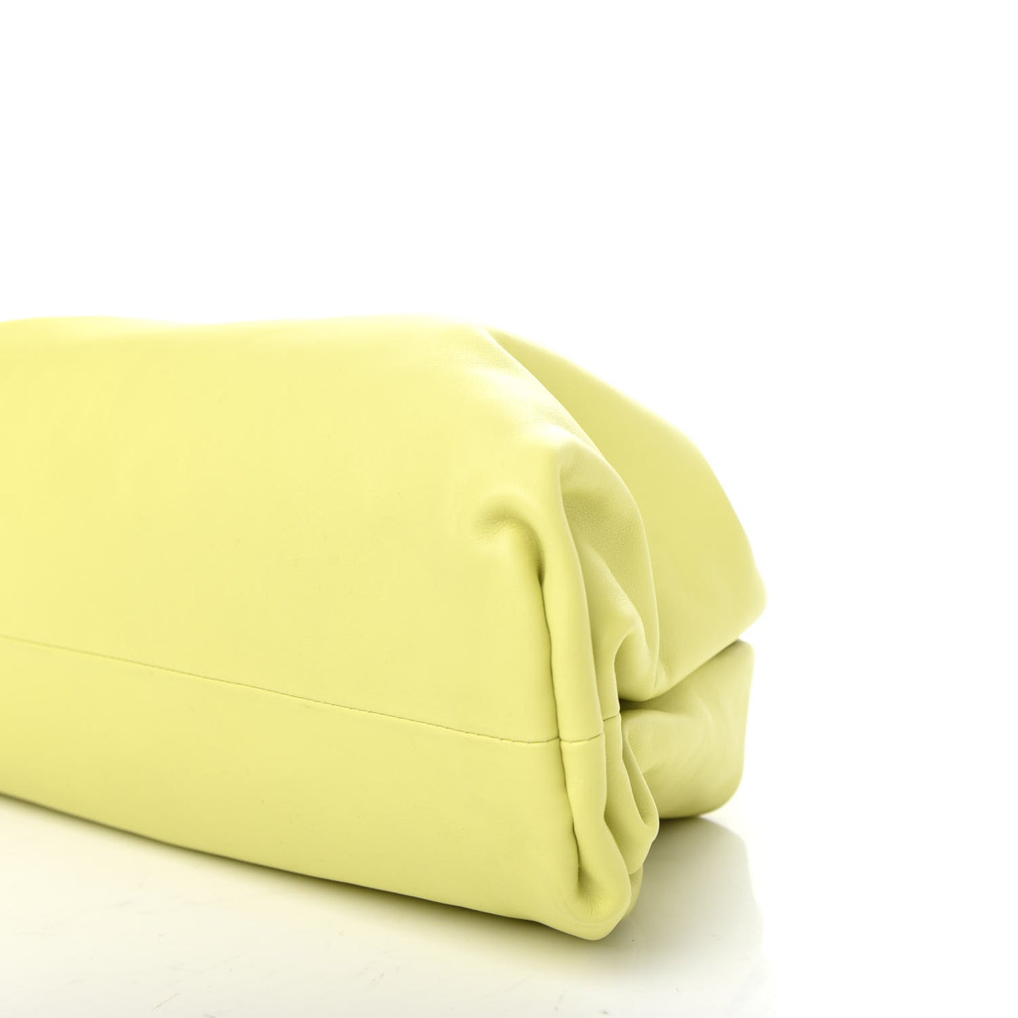 Smooth Butter Calf The Pouch Oversized Clutch Kiwi