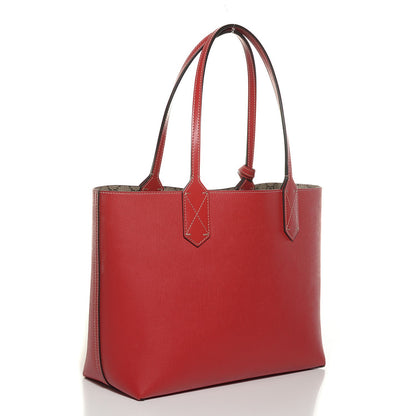 Gucci GG Supreme Monogram Small Reversible Tote Beige Red 5 of 8