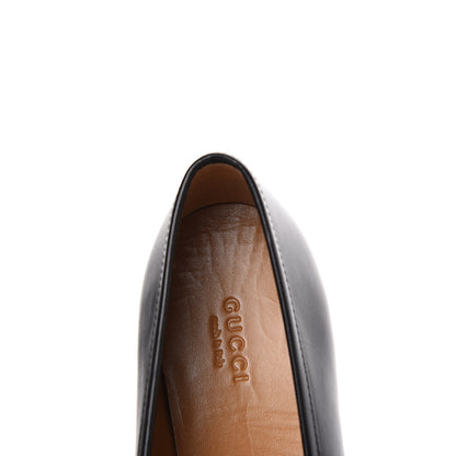 Gucci Calfskin Womens Jordaan Loafers 38.5 Black 10 of 12