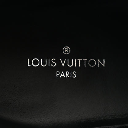 Louis Vuitton Calfskin Monogram Wonderland Flat Ranger Boots 37 Black 7 of 11
