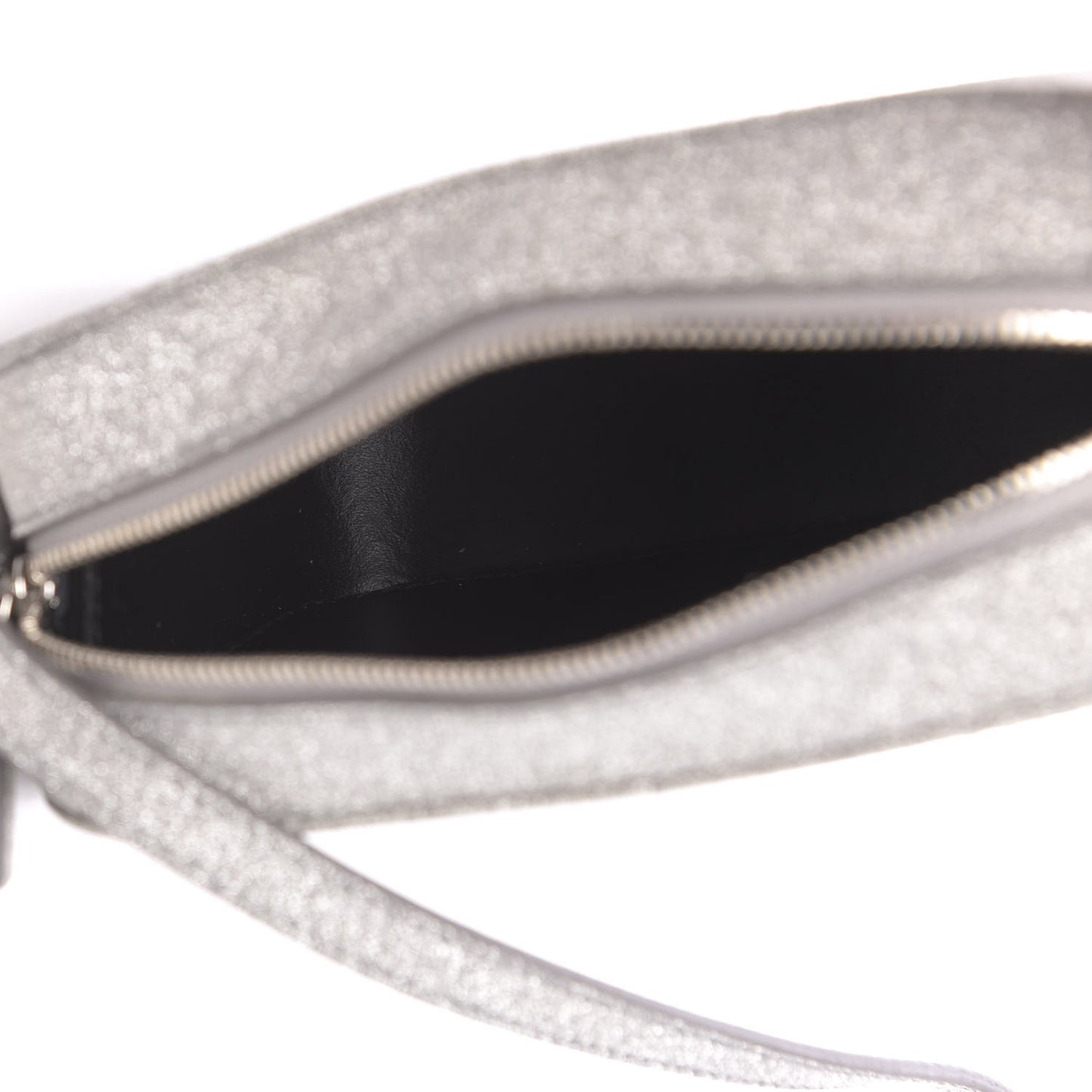 Glitter Calfskin Logo XS Everyday Camera Bag Silver