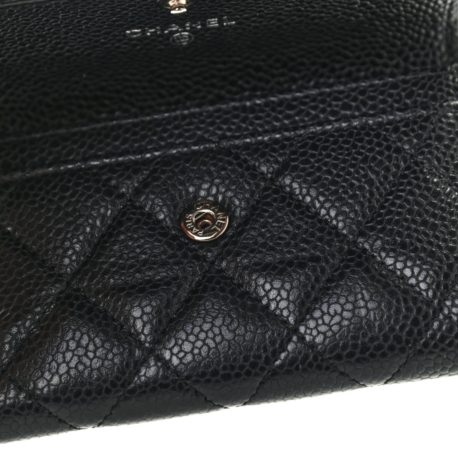Chanel Caviar Quilted Flap Card Holder Black 9 of 9