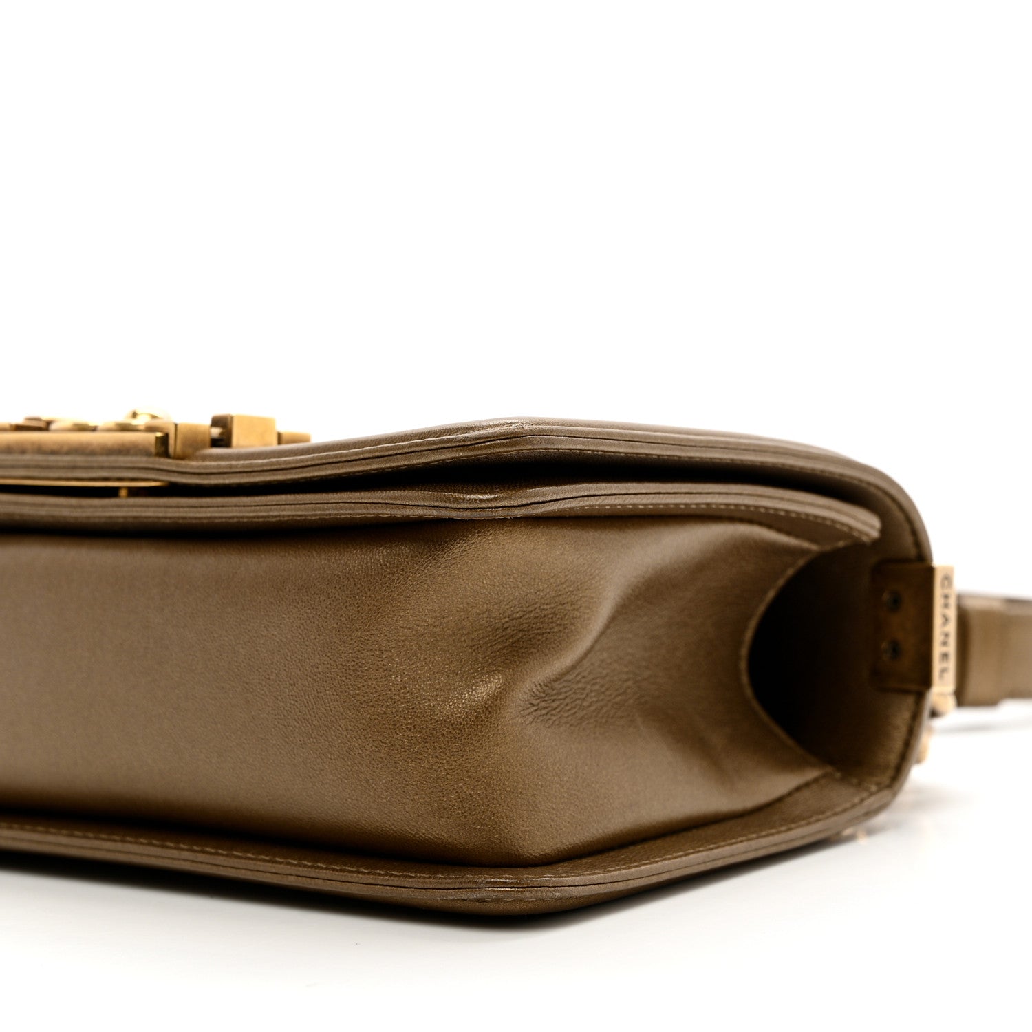 Chanel Metallic Calfskin Quilted Small Boy Flap Gold 9 of 9