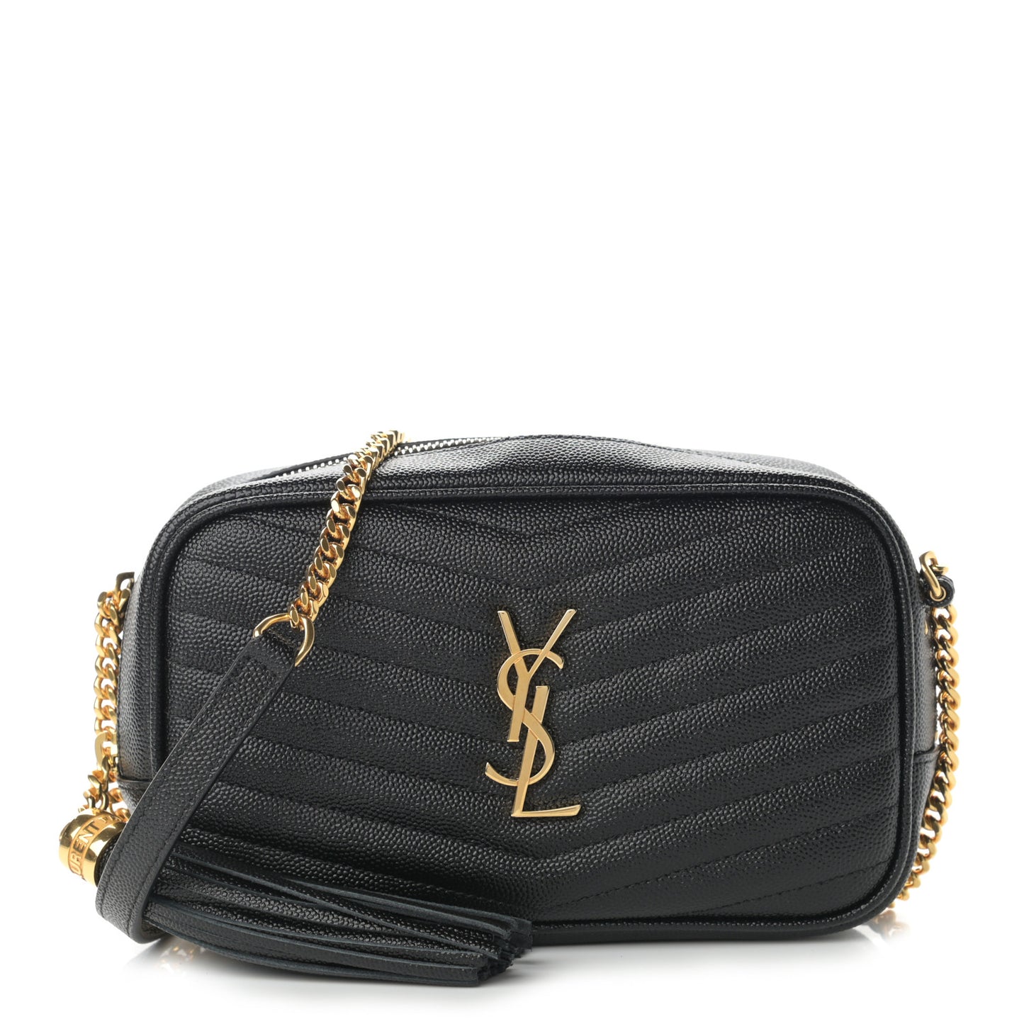 Grain De Poudre Matelasse Monogram Mini Lou Camera Bag Black