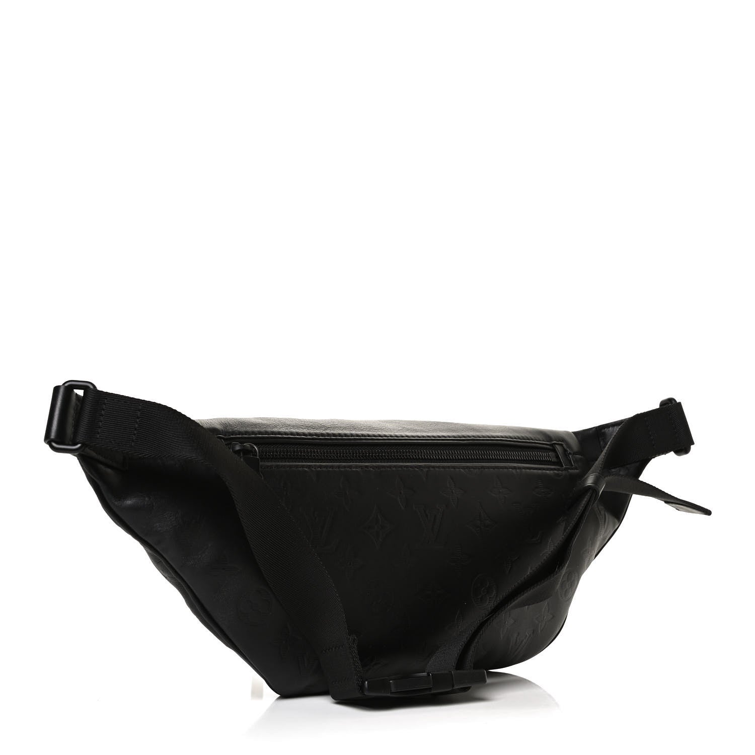 Louis Vuitton Calfskin Monogram Shadow Discovery Bumbag Black 4 of 8