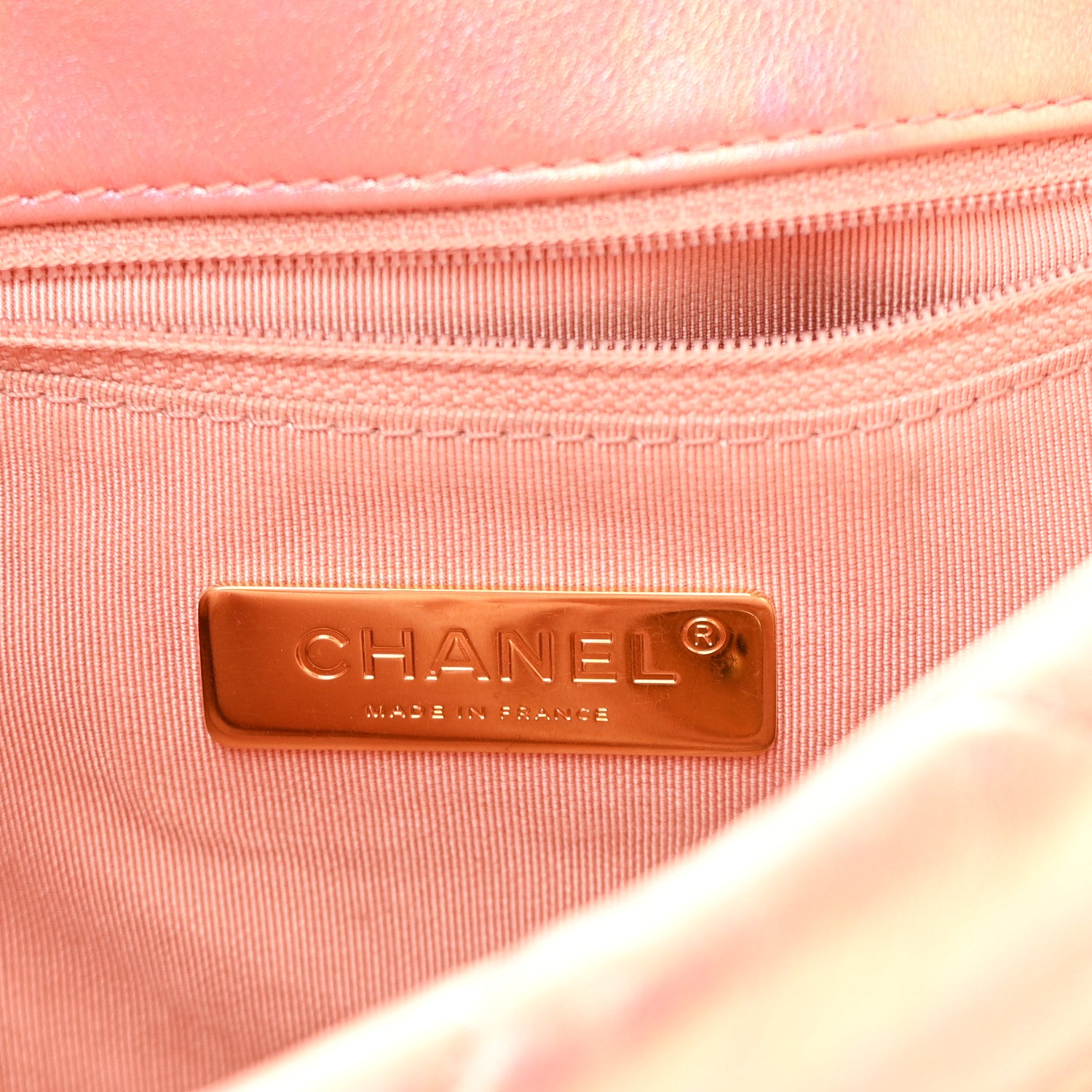 Chanel Iridescent Calfskin Quilted Medium Chanel 19 Flap Pink 6 of 11