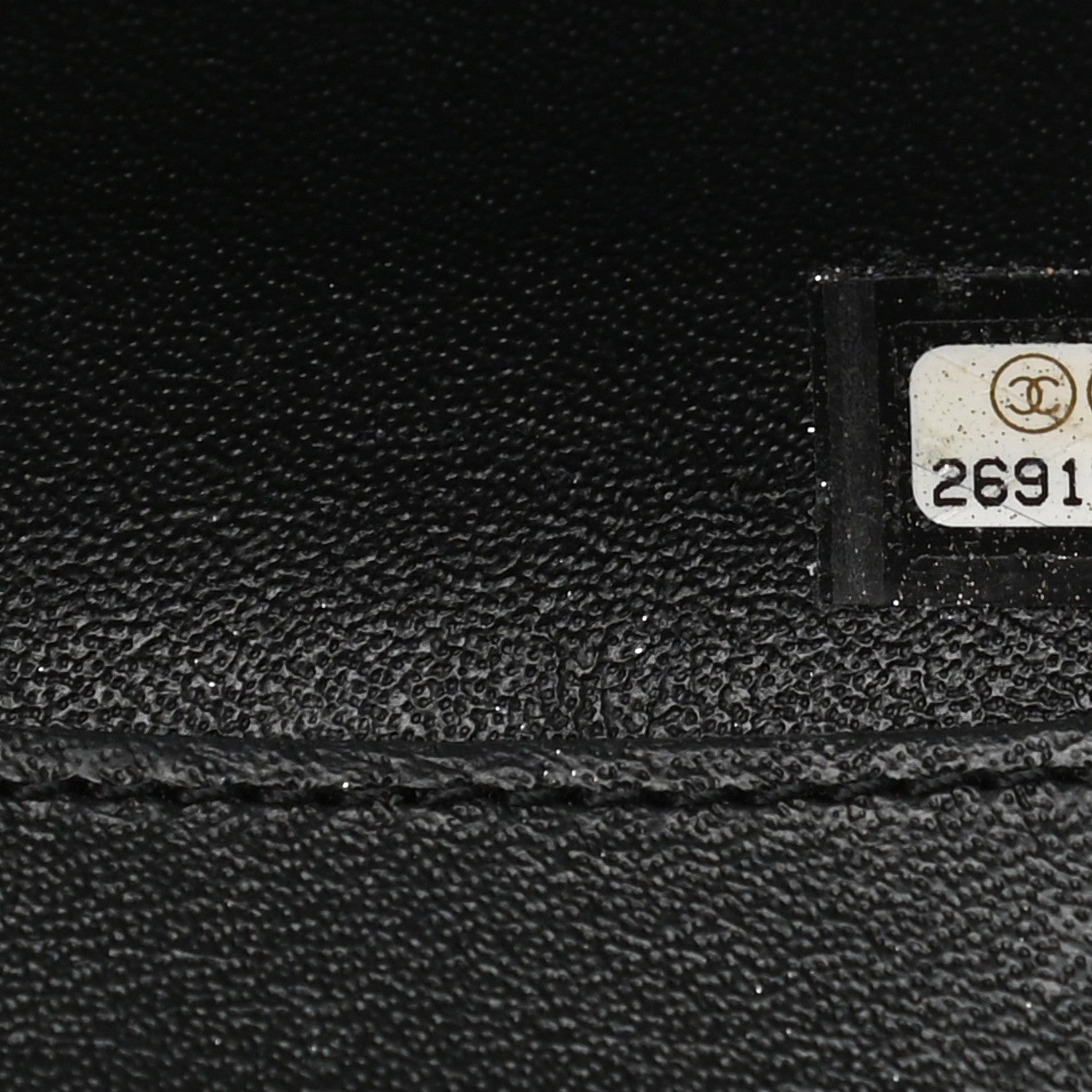 Chanel Calfskin Chevron Stitched Evening Bag Black 7 of 10